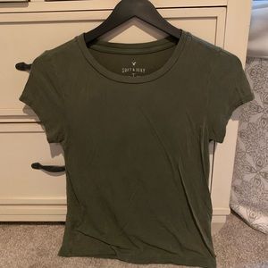soft & sexy army green t-shirt
